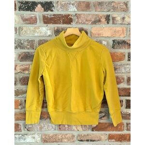 Madewell Yellow Turtleneck Sweatshirt in Nectar Gold K1014